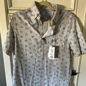 Southern Tide Intercoastal Button Down Short Sleeve Shirt Size S